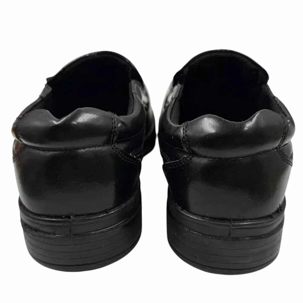 Deer Stags Wise Boys Youth Dress Shoes Black Slip On Loafers Bicycle Toe Sz 6M